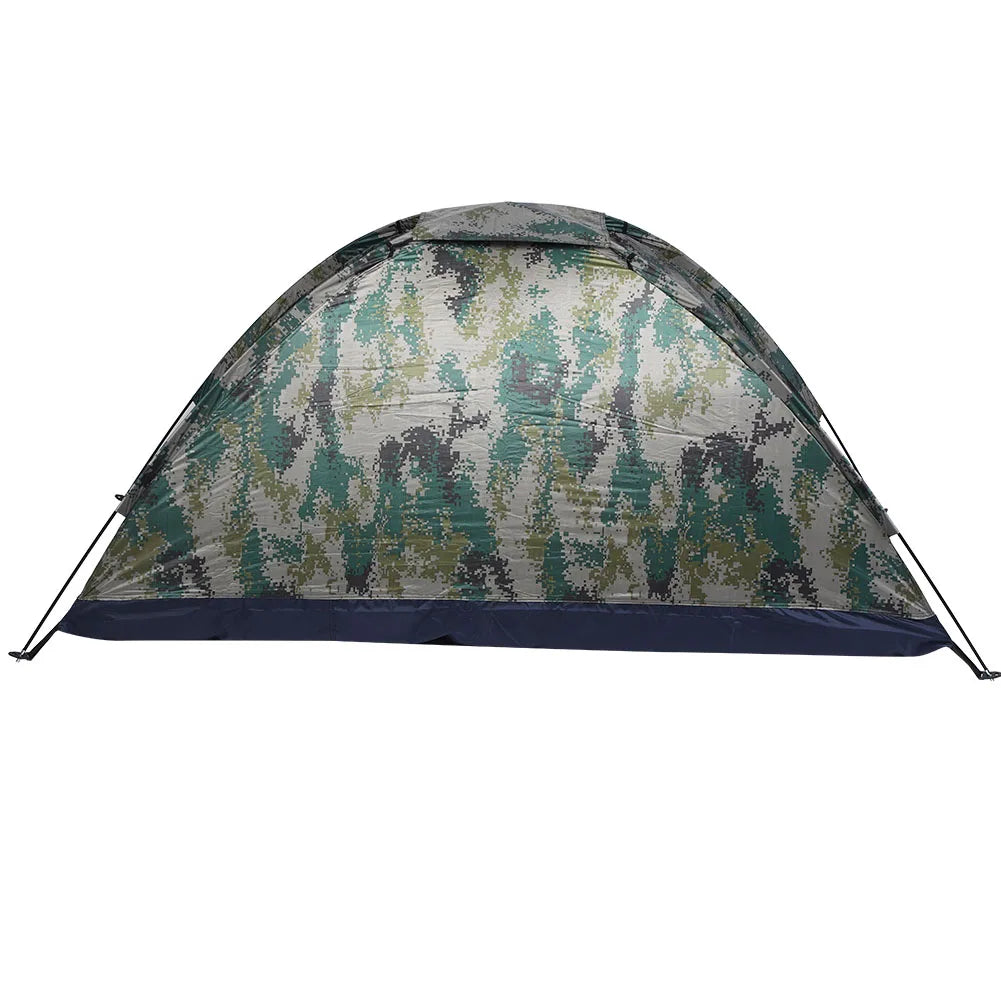 Camouflage Single-Person Windproof Camping & Fishing Tent – Outdoor Leisure Shelter